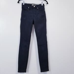 Madewell 9" High Rise Skinny Black Denim